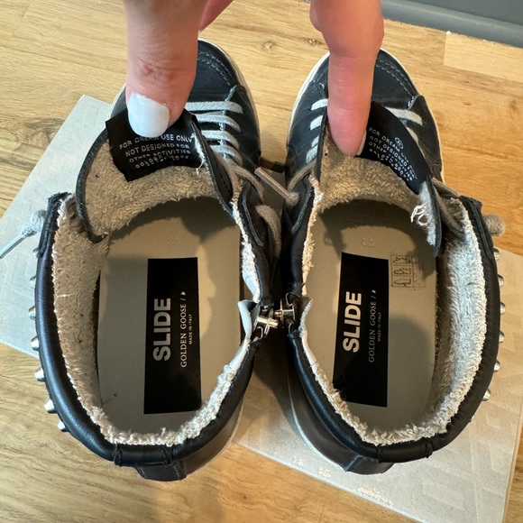 EUC • Golden Goose • Women’s Slide Black Leather With Studs • 8 - Picture 12 of 13